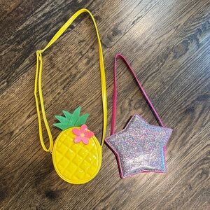 Gymboree Yellow Pineapple and Glitter Star Bags